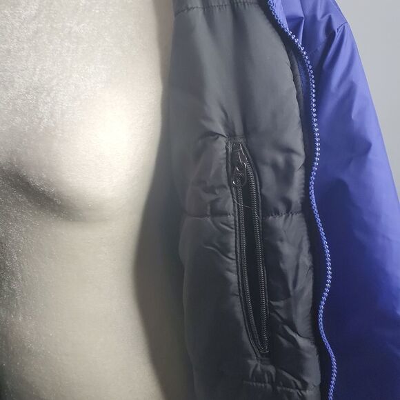 VINTAGE 90s Columbia jacket‎ zip up winter ski snow coat purple blue L - Picture 6 of 11